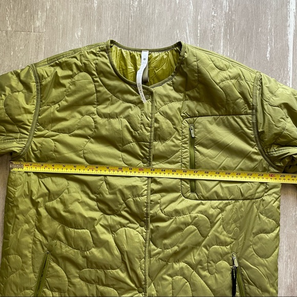 Sold Lululemon Insulated Quilted Long Bomber - Juniper Green - Picture 4 of 10